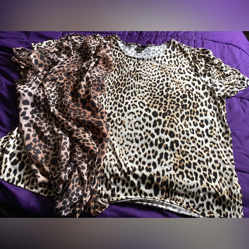 Cheetah Dress blouse